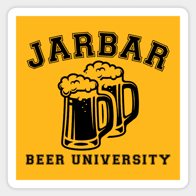 University of beer lovers Sticker by AsKartongs